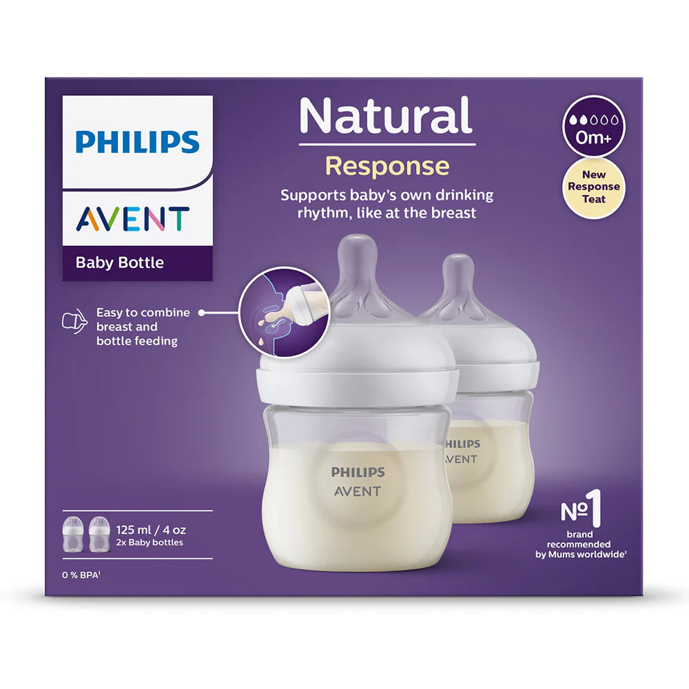 Pack 2 mamaderas Natural Response 125ml anticólicos - Philips Avent