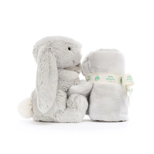 El Tuto Bashful Conejo Gris - Jellycat lateral sobre fondo blanco