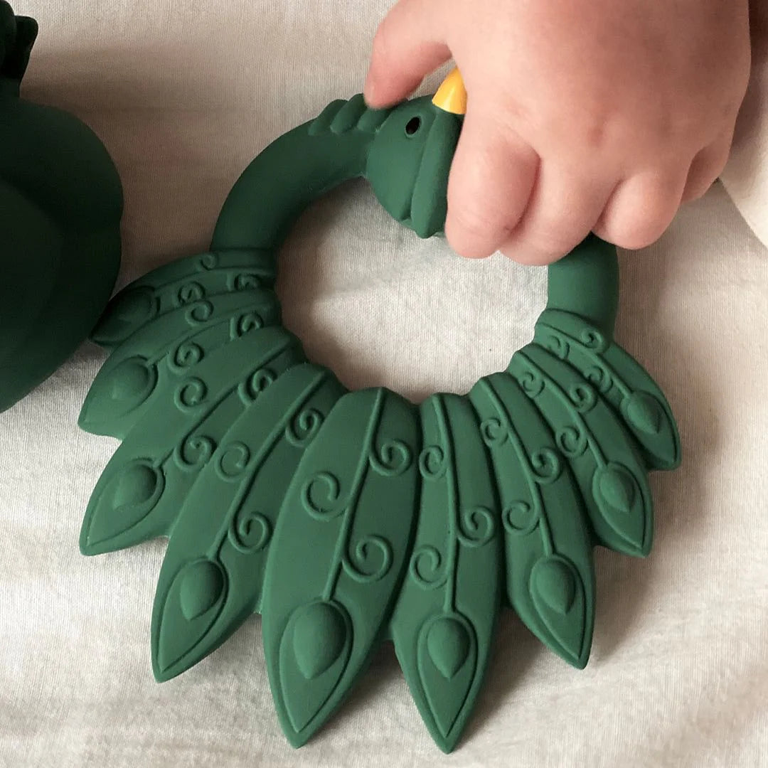 Anillo mordedor Pavo Real Verde - Natruba
