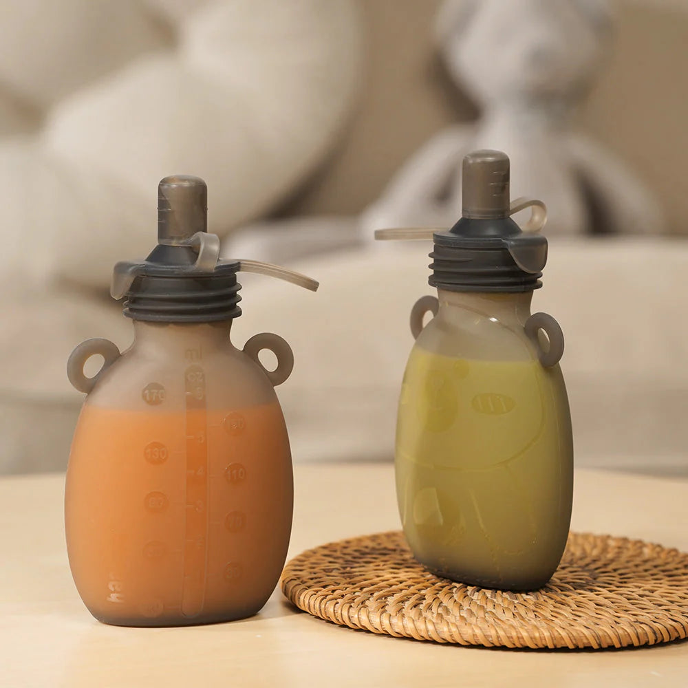 Pouch silicona Happii Bear 170ml - Haakaa