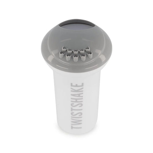 Regadera Enjuague ducha - Twistshake tapa regadera gris sobre fondo blanco