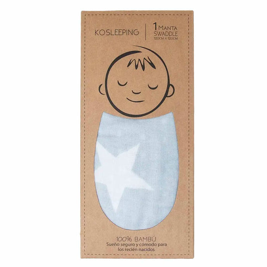 Manta Swaddle Bambú Gris - Kosleeping