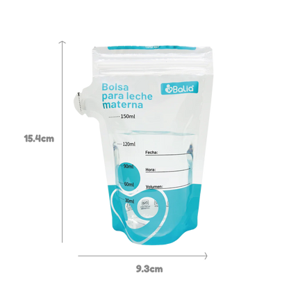 Bolsa almacenaje leche materna 150ml (25un) - Balia