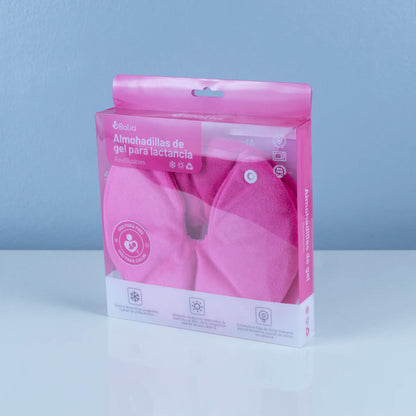Packaging del pack Almohadillas gel para lactancia frío calor - Balia 