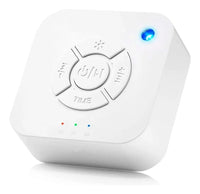 Máquina de sueño con Ruido Blanco con luz azul encendida