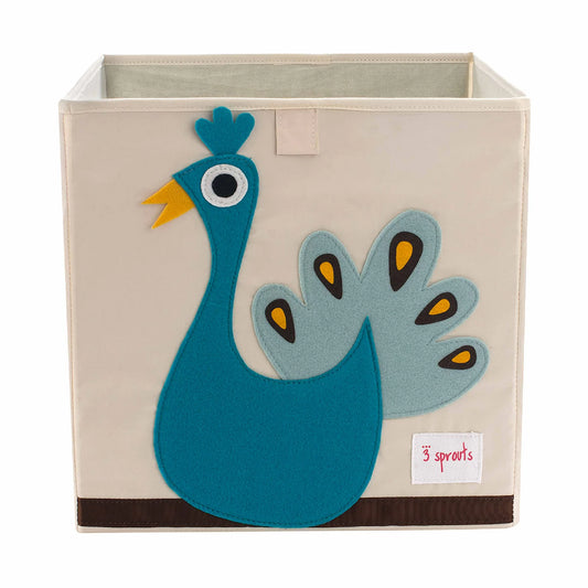 Caja juguetes Pavo Real - 3 Sprouts