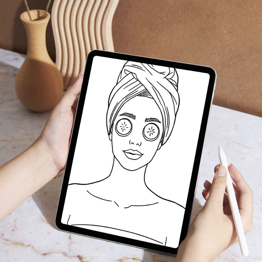 MOM LIFE - Coloring Book Digital apple pencil