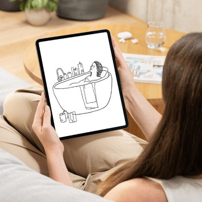 MOM LIFE - Coloring Book Digital tablet
