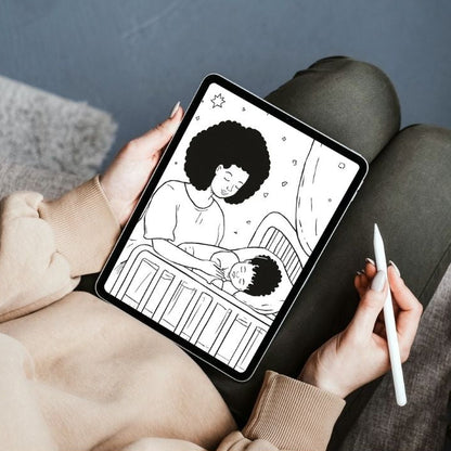 MOM LIFE - Coloring Book Digital ipad