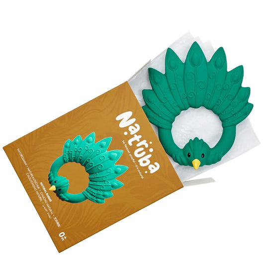 Anillo mordedor Pavo Real Verde - Natruba