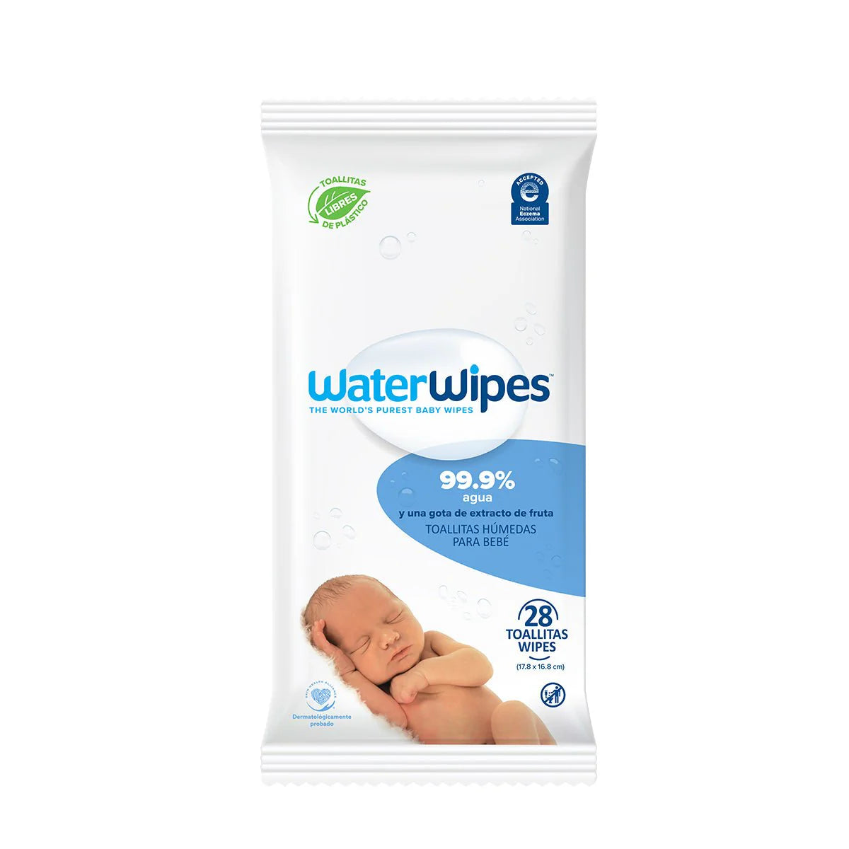 Pack Toallitas húmedas WaterWipes, toallitas más puras del mundo, 99.9% agua y extracto de fruta.