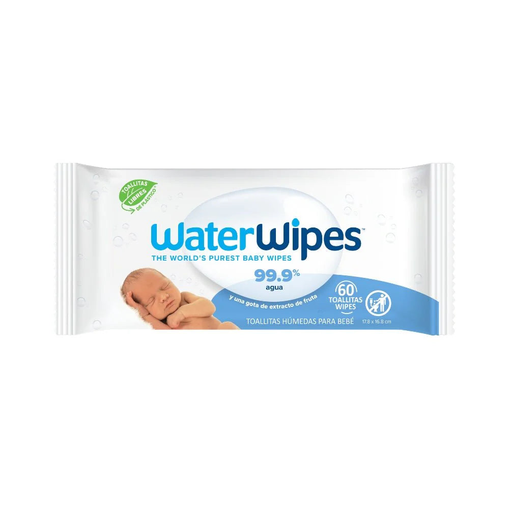 Pack Toallitas húmedas WaterWipes packaging 60 unidades